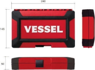 Coffret de douilles 1/4 Vessel